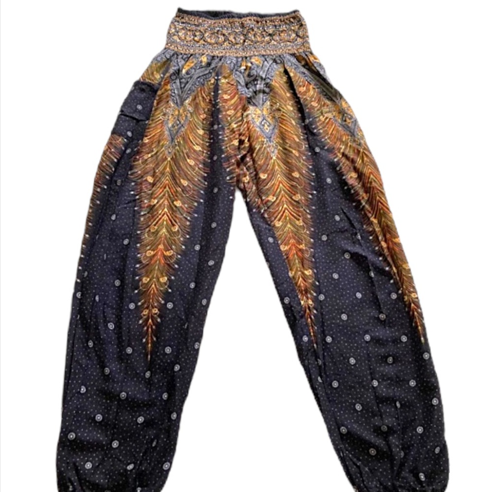 Happy Trunks Bohemian Feather Patterned Harem Pants